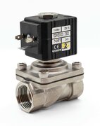 R2IHCDGV15 - RVS gecombineerd gest. magneetventiel 1/2" 0-16bar N.C. VITON