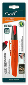 Pica Visor 990/40 Permanent Marker - Navulbaar - Rood / Blister