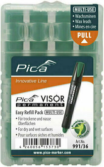 Pica 991/36 Visor Permanent Marker Navulling -Groen - 4 stuks