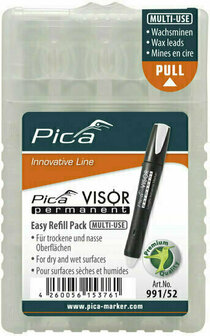 Pica 991/52 VISOR Navulling - Permanent - Wit (4st)