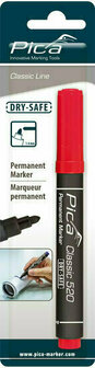 Pica  520/40 Permanent marker 1-4 mm - Rood / Blister
