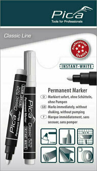 Pica Permanent marker 522/52 1-4 mm - Wit