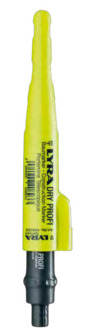 Lyra Dry Profi bouwmarker met slijper en clip, 12 universele grafiet vullingen in 2B - L4498103 