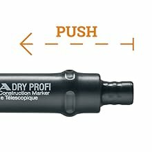 Lyra Dry Profi bouw marker met puntenslijper en clip, 1 x universele grafiet vulling 2B 2,8 mm - L4498101 