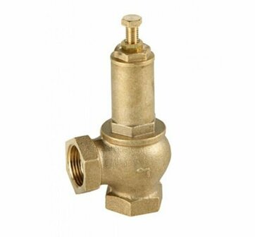 3190 / G1 1/2 - DN40 / Messing / Instelbare druk ontlastklep