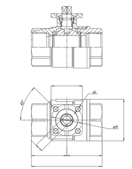 Omal Kogelkraan met DAN actuator D101 / 0-64 Bar