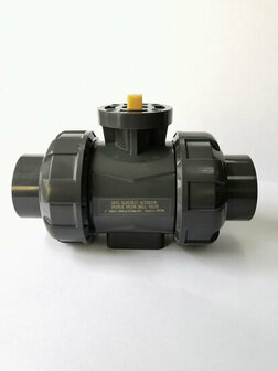 PVC Kogelkraan PTFE/EPDM 2-weg LIJMMOF ISO