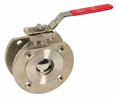 RVS Kogelkraan Flens PN16 -V427 -