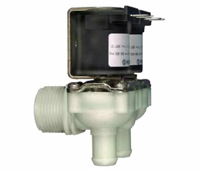 AuK M&uuml;ller Kunststof magneetventiel - 1.010.215 - Dubbel haaks