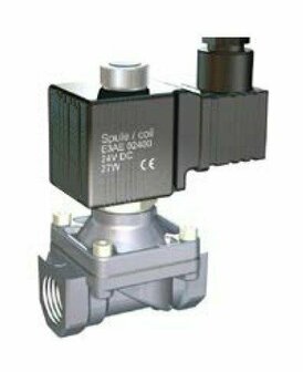 2476A6* - RVS gecombineerd gest. magneetventiel 1" 0-7/14bar N.C.