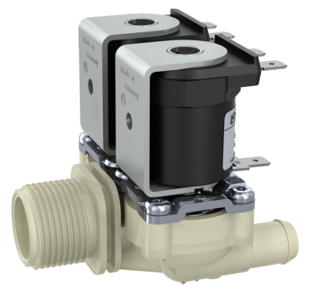 AuK M&uuml;ller Kunststof magneetventiel - 1.010.225 - Dubbel recht