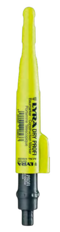 Lyra Dry Profi bouwmarker met slijper en clip, 12 universele grafiet vullingen in 2B - L4498103 