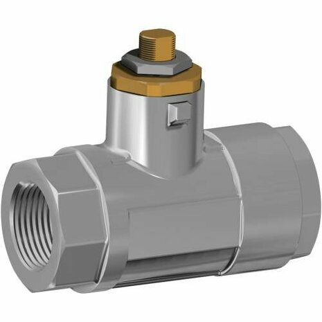 V113N203 - Kogelkraan messing / G3/8 - DN10 / PN210 / 2-weg