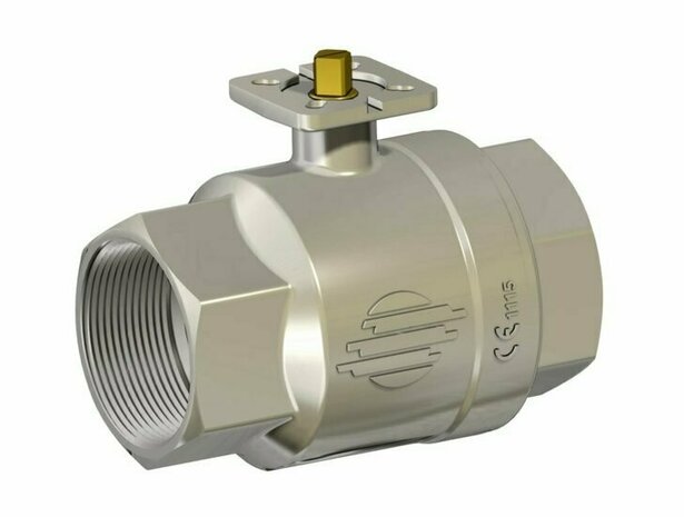 V100N203G - Kogelkraan messing / G3/8 - DN10 / PN16 / 2-weg
