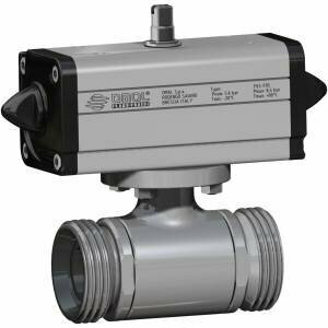 Omal 2-weg rvs kogelkraan 434 - met DAN actuator