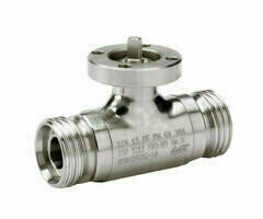 Omal 2-weg rvs kogelkraan 434 - met SRN actuator