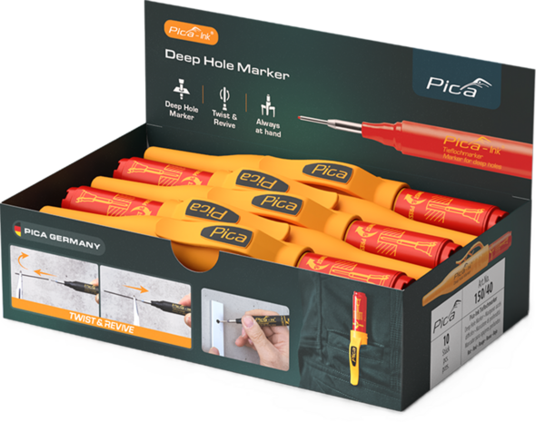 Pica Aftekenstift rood - Pica-INK