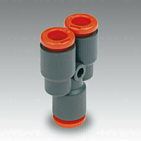 2L23006 - Push-in koppeling RL23 Y-KOPPELING 12 X 12 KUNSTSTOF RL23