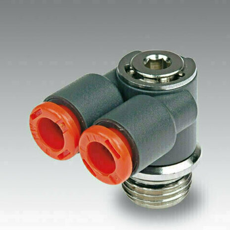 2L25009 - Push-in koppeling RL25 LTRL. BANJO KUNSTST. 8 X 3/8 RL25
