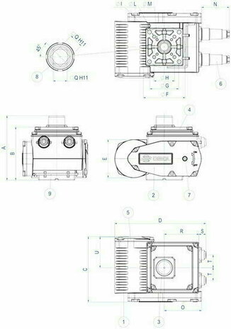 Omal EA actuator 35 Nm 24 Vac F03/F05 - Article number