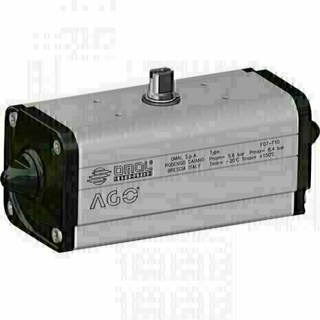 DAN0015412S - Omal AGO Aluminium pneumatische actuatoren DAN 15 ISO 5211 F04 Dubbelwerkend (double acting)