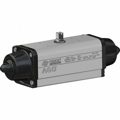 Omal AGO Speciale uitvoeringen SRN 30 ISO 5211 F04 Veerretour (spring return) - SR actuator