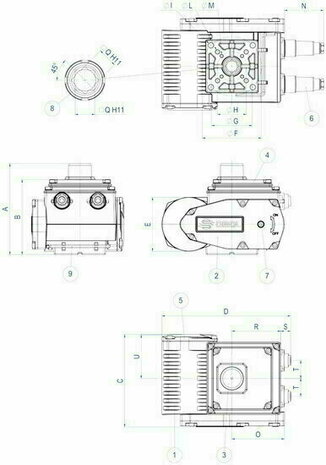 Omal EA actuator 130 Nm 24 Vdc F05/F07 - Article number