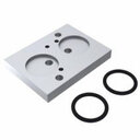 Eurotec APN-12-14 - NAMUR-adapterplaat van 1/2" naar 1/4", 10 mm, aluminium