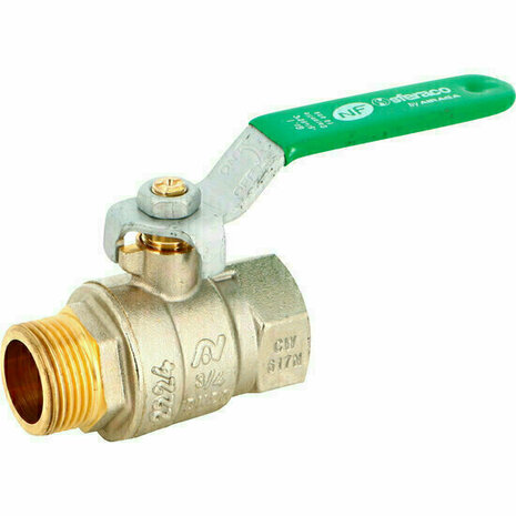 528008 - Messing Kogelkraan 528 1"1/2 MF BSP full bore hendel