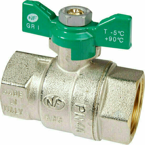 578002 - Messing Kogelkraan 578 1/4" FF full bore