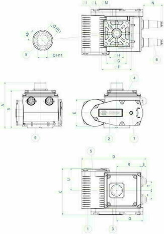 Omal EA actuator 70 Nm 24 Vac F05/F07 - Article number