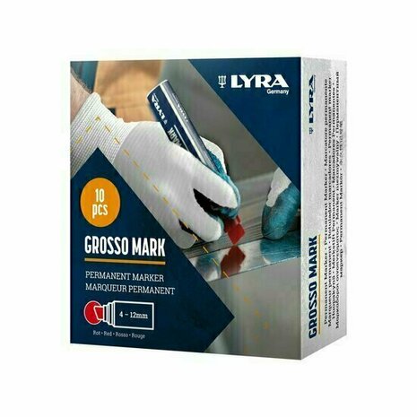 LYRA GROSSO Permanente marker | Rood