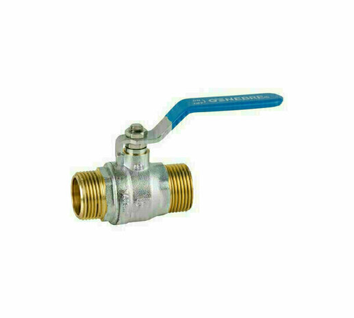 3033-06 - Kogelkraan 1" messing 2xbu.dr. PN25