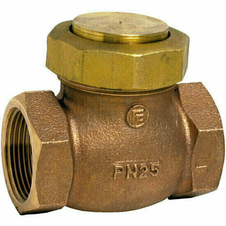 350005 - brons terugslagklep (globe) 350 DN20 BSP metaalzitting