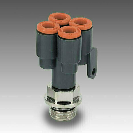 2L43008 - Push-in koppeling RL43 DUBBELE ''Y'' 6-1/8'' RL43