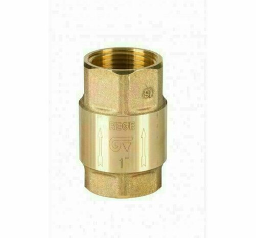 3121 - 1/2" Terugslagklep Messing PN25 - Veer