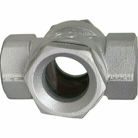 222005 - gietijzer kijkglas SKT6 BSP 3/4" dubbel gehard glas