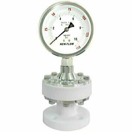 6333NB0152 - PTFE manometer met membraanafdichting MDM118 1/2"-DN15
