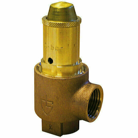 S20G3 - Bronzen veiligheidsklep 3/4" 3-5 bar instelbaar