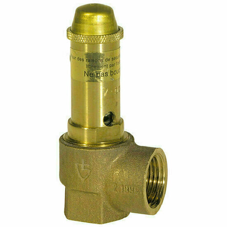 S40GS07 - Bronzen veiligheidsklep 1-1/2" 7 bar sanitair (GS)