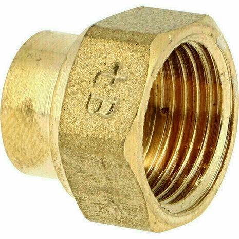 270GC3233 - messing soldeersok 270GC &Oslash;32 koper &times; 1"1/4 binnendraad