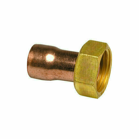 359GCL1215 - messing 2-delige sok 359GCL &Oslash;12 koper &times; 1/2"