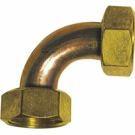 CR8020 - messing gelijke bocht CR80 3/4" binnendraad