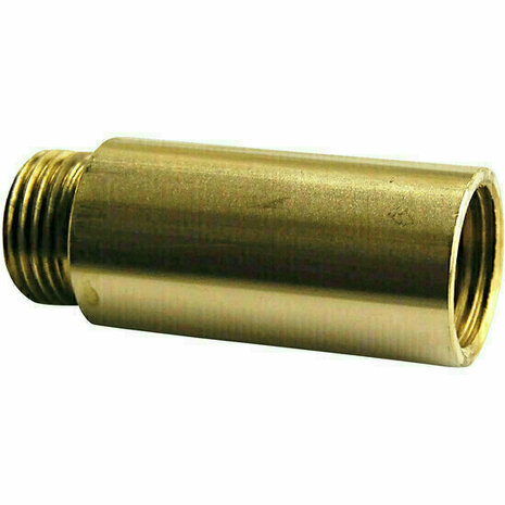RD05020 - messing recht verlengstuk RD 3/4" buitendraad &times; binnendraad lengte 50mm