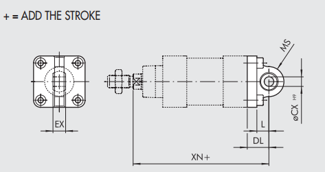 Hinge mod. BAS (ball) steel - 32mm to 125mm - Metal Work