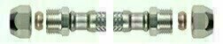 Flexible connection hose stainless steel DN8 12mm compression x 15mm compression - ADL