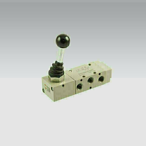 7010000400 - Ventiel Handmatig bediend VENTIEL 5/2-1/8'' HENDEL 90 BISTABIEL Serie 70 1/8''