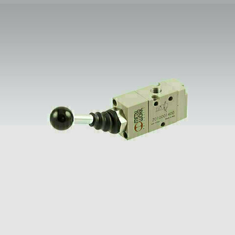 7010001400 - Ventiel Handmatig bediend VENTIEL 3/2-1/8'' HENDEL RECHT NC BISTABIEL Serie 70 1/8''