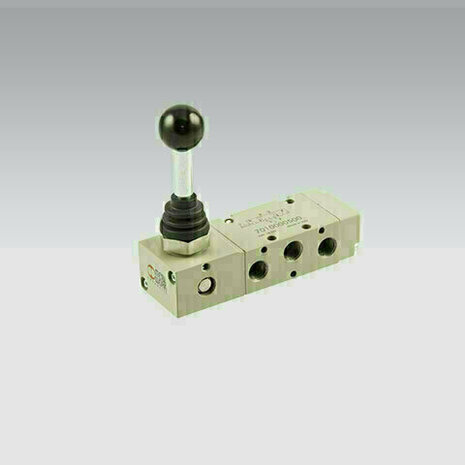 7010000500 - Ventiel Handmatig bediend VENTIEL 5/3-1/8'' HENDEL 90 CC BISTABIEL Serie 70 1/8''