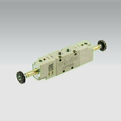 7020022400 - Ventiel Elektrisch bediend VENTIEL 5/3-1/4'' ELEKTRISCH CC MONOSTABIEL HULPSTUURLUCHT Serie 70 1/4''